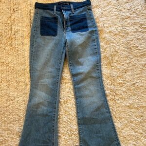 Veronica Beard Florence color block flares size 27/4